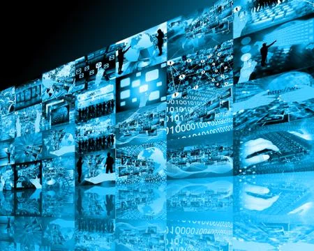 Wall high-tech Stock Illustration