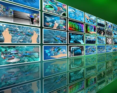 Wall high-tech Stockillustratie