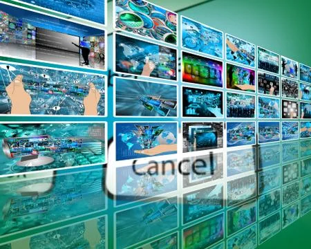 Wall high-tech Illustrazione stock