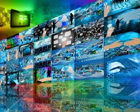 Wall high-tech Stock Illustration