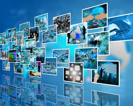 Wall high-tech Stock Illustration