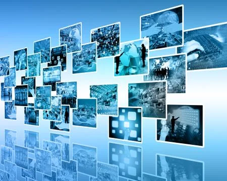 Wall high-tech Stock Illustration