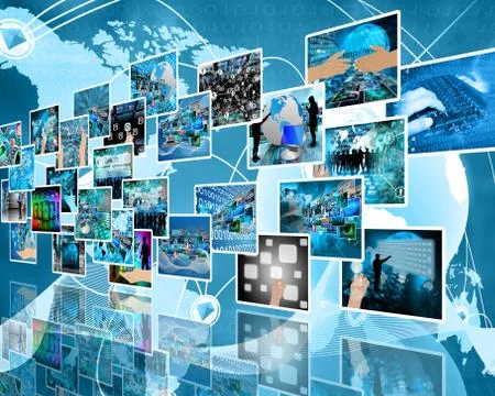 Wall high-tech Stockillustratie
