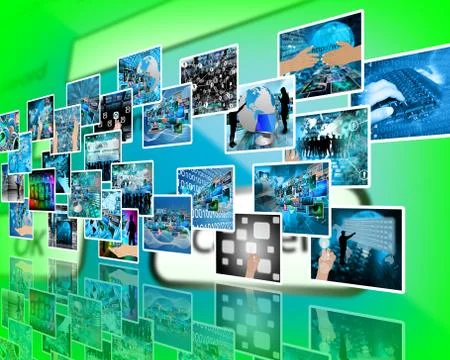 Wall high-tech Illustrazione stock