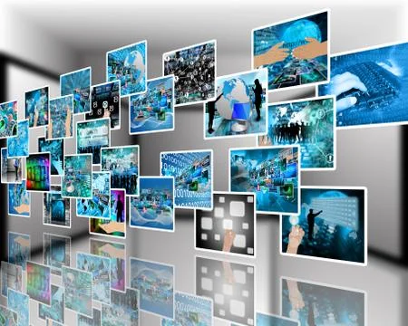 Wall high-tech Stockillustratie