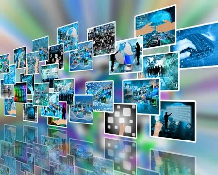 Wall high-tech Stock Illustration