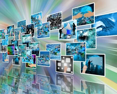 Wall high-tech Stock Illustration