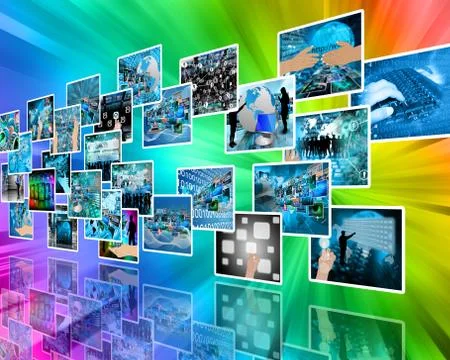 Wall high-tech Stock Illustration