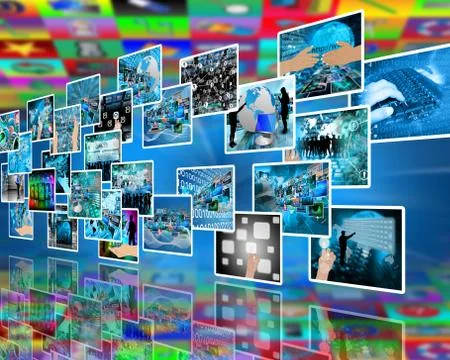 Wall high-tech Illustrazione stock