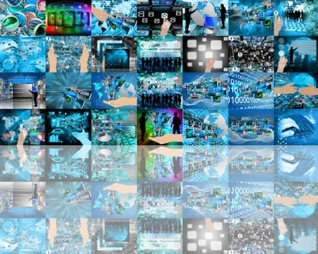 Wall high-tech Stock Illustration