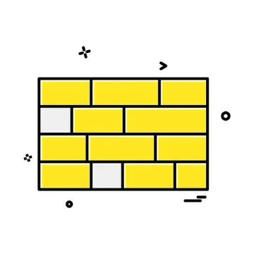 Wall icon design vector Ilustración de archivo