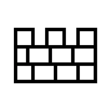 Wall Icon Stock Illustration