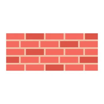 Wall Icon in trendy flat style isolated on white background. Wall brick symbo Stock Illustration