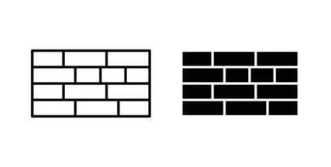 Wall icon vector art Illustrations Illustrazione stock