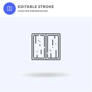 Wall icon vector, filled flat sign, solid pictogram isolated on white, logo Stockillustratie