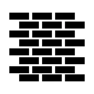 Wall icon vector Stock Illustration