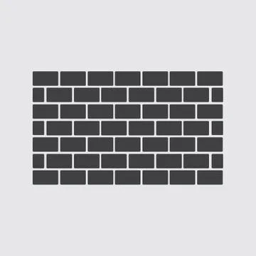 Wall icon, Vector Wall icon eps10. Stock Illustration