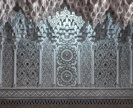 Wall inside a building in marrakesh Stock Photos