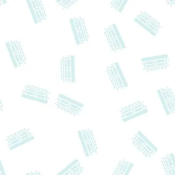 Wall insulation layer glyph seamless pattern Stock Illustration