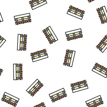 Wall insulation layer vector seamless pattern 库存插图