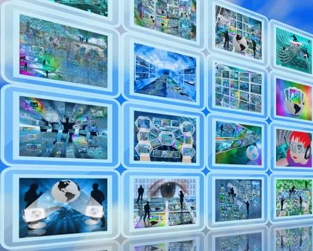 Wall interface 스톡 일러스트