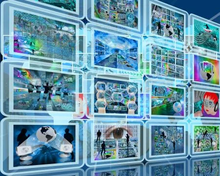 Wall interface 库存插图