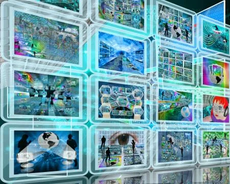 Wall interface 库存插图
