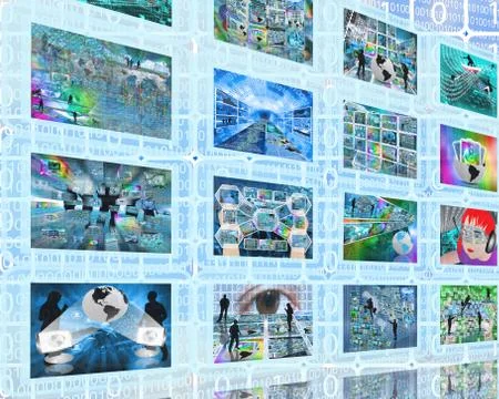 Wall interface 库存插图