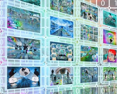 Wall interface 스톡 일러스트