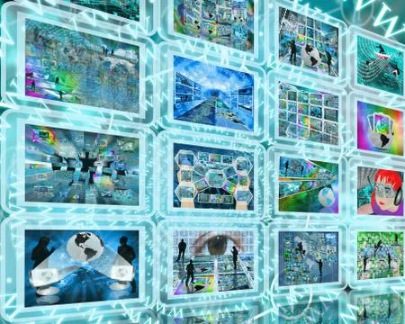 Wall interface 库存插图