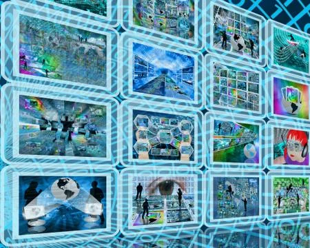 Wall interface 스톡 일러스트