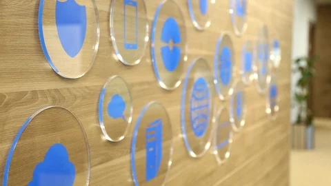 Wall with internet symbols Stock-Footage 95958518