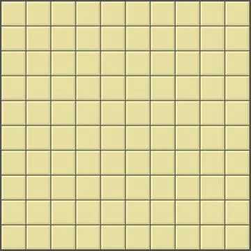 Wall with ivory yellow tiles pattern Stock Illustration