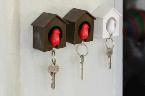 Wall key holder Foto stock
