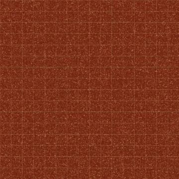 The wall of the kitchen is lined with small square tiles of dark orange color Stock Illustration
