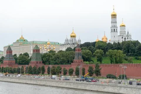 The Wall Of The Kremlin. Stock Photos