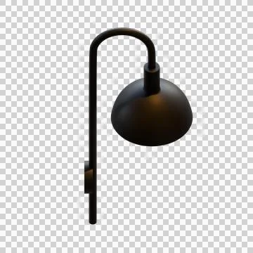 Wall Lamp 3D Illustration Illustrazione stock