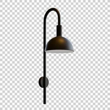 Wall Lamp 3D Illustration Stock Illustration