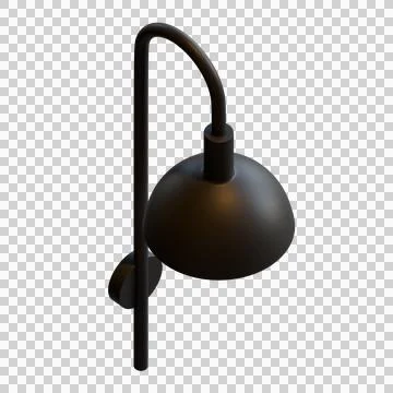Wall Lamp 3D Illustration Stock Illustration