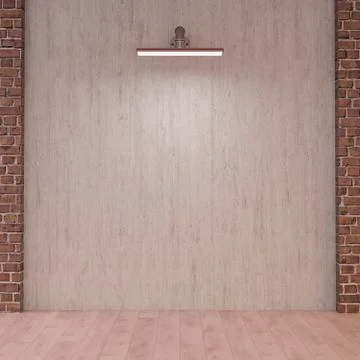 Wall lamp, 3d rendering Ilustración de archivo