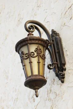 Wall lamp with background Stock Photos