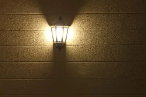 Wall lamp with background Stock Photos