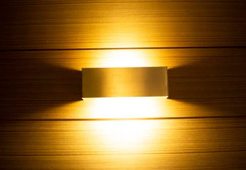 Wall lamp in cafe Stockfoto's