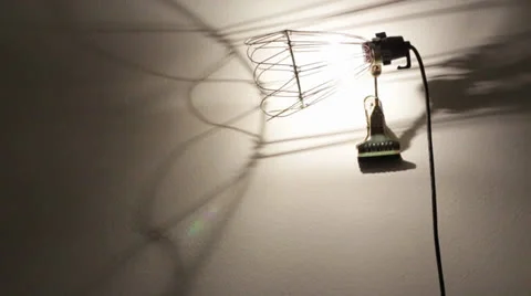 Wall lamp with clamp OFF Vídeos de archivo 25105371