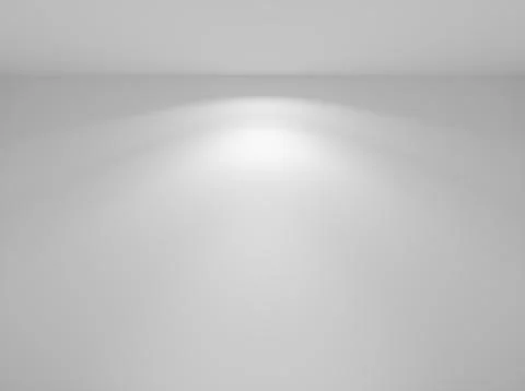 Wall lamp light on wall in empty white room Stock Illustration