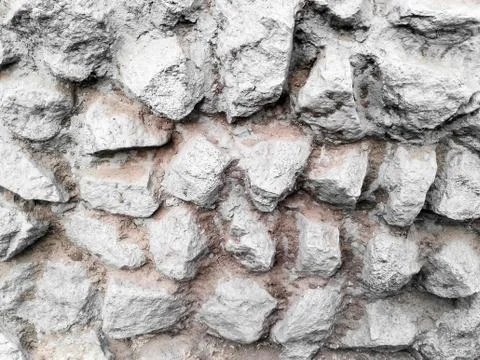 Wall of a large stone Stock Photos