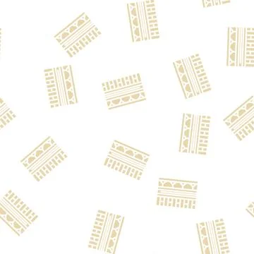 Wall layers glyph vector seamless pattern black イラスト素材
