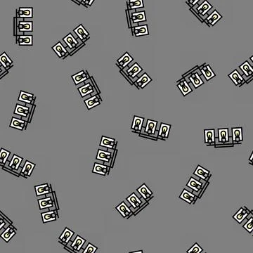 Wall light bathroom interior vector seamless pattern 스톡 일러스트