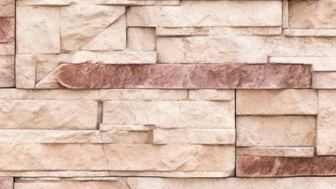 Wall light brown stone Stock Photos