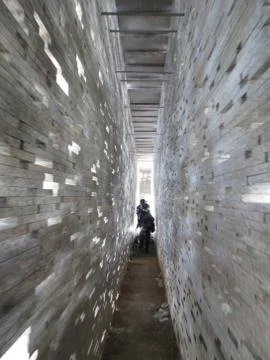 Wall of light in Granada Stock Photos